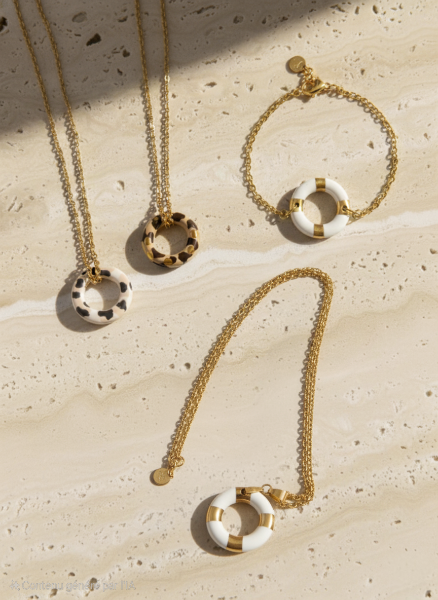 Les Bouées-Bijoux Porcelaine et Or