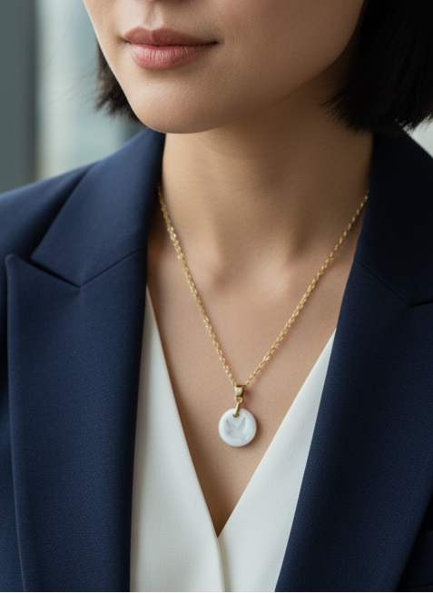 Médaillon Colombe en Porcelaine